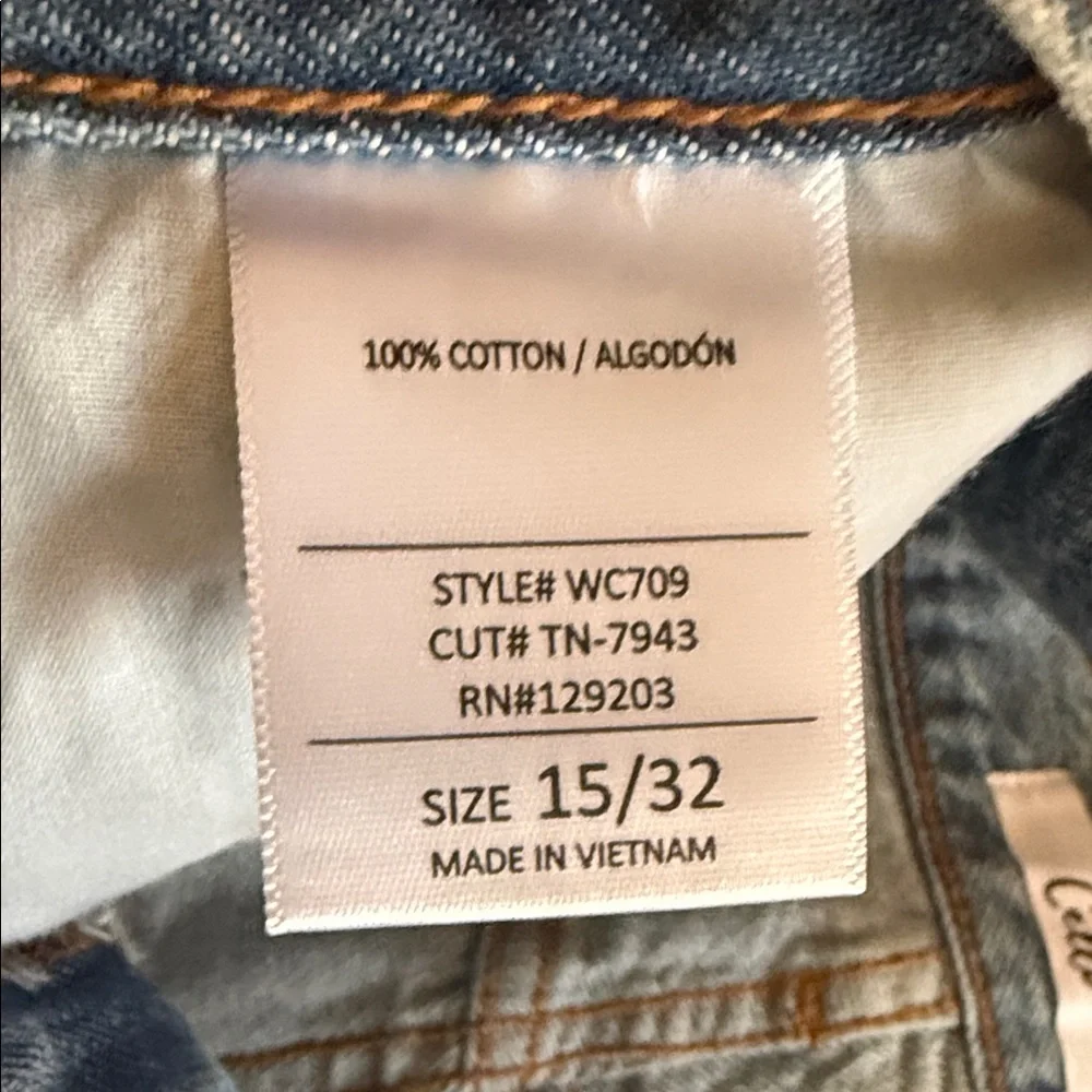 Cello Blue Distressed Denim Shorts - Picture 3 of 4